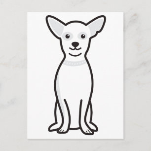 Chihuahua Dog Cartoon Postcard
