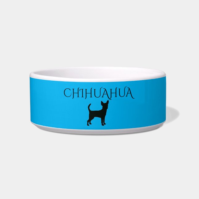 Chihuahua dog ceramic bowl. bowl (Front)