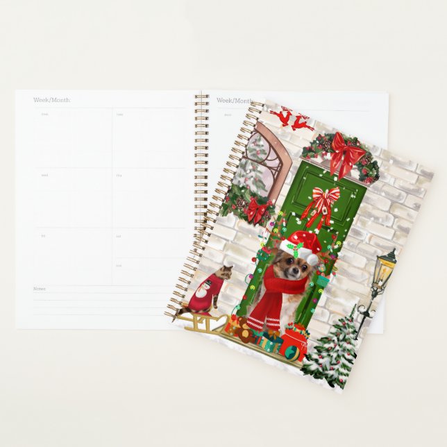 Chihuahua Dog Christmas  Planner (Display)