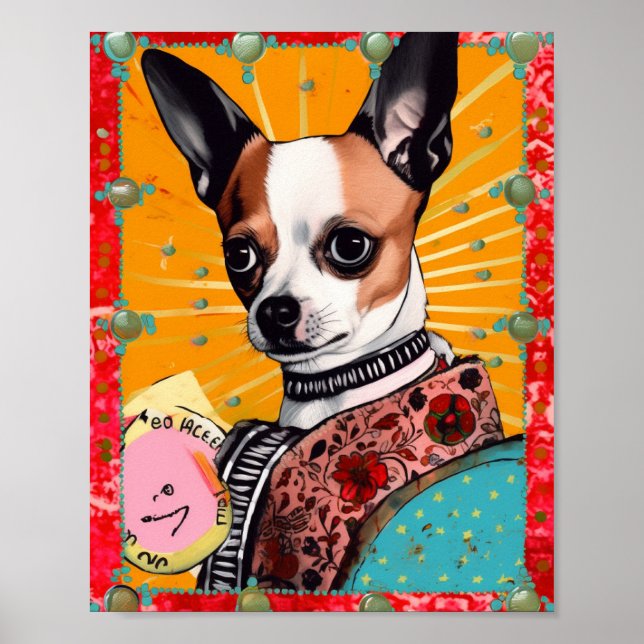 Chihuahua Dog Collage Poster (Front)
