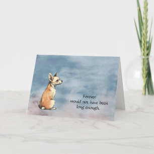 Chihuahua Dog Condolence Sympathy Card