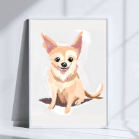 Chihuahua Dog | Cute Dog Pet Puppy Watercolor Art