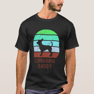 Chihuahua Dog Dad Vintage 70s 80s Retro T-Shirt