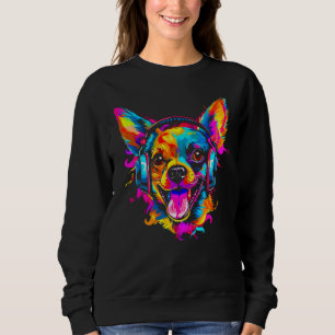Chihuahua Dog DJ Festival Sweatshirt