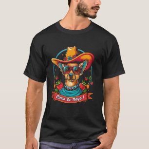 Chihuahua Dog - Funny Cinco De Mayo Men Women Kids T-Shirt