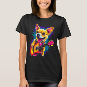 Chihuahua Dog Guitar T-Shirt