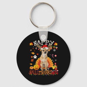 Chihuahua Dog Halloween Christmas Dog Happy Hallot Keychain