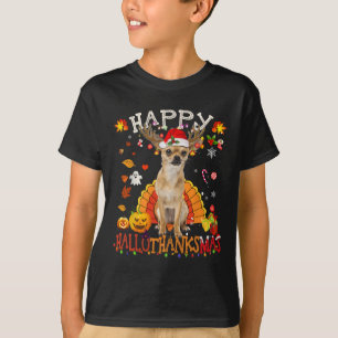 Chihuahua Dog Halloween Christmas Dog Happy Hallot T-Shirt