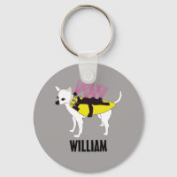 Chihuahua Dog in a Coyote Jacket Personalized