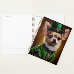 Chihuahua Dog in St. Patrick's Day Dress Planner