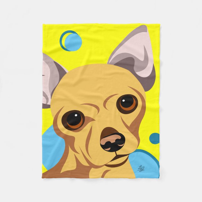 Chihuahua Dog Kids Blankets (Front)