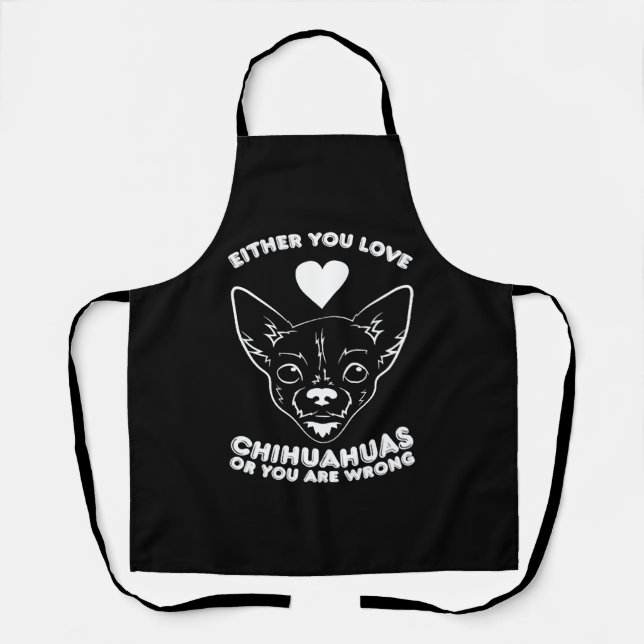 Chihuahua Dog Lover Apron (Front)