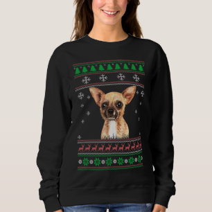 Chihuahua Dog Lover Ugly Christmas Sweater Xmas