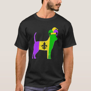 Chihuahua Dog Mardi Gras Carnivals Funny Puppy Jes T-Shirt
