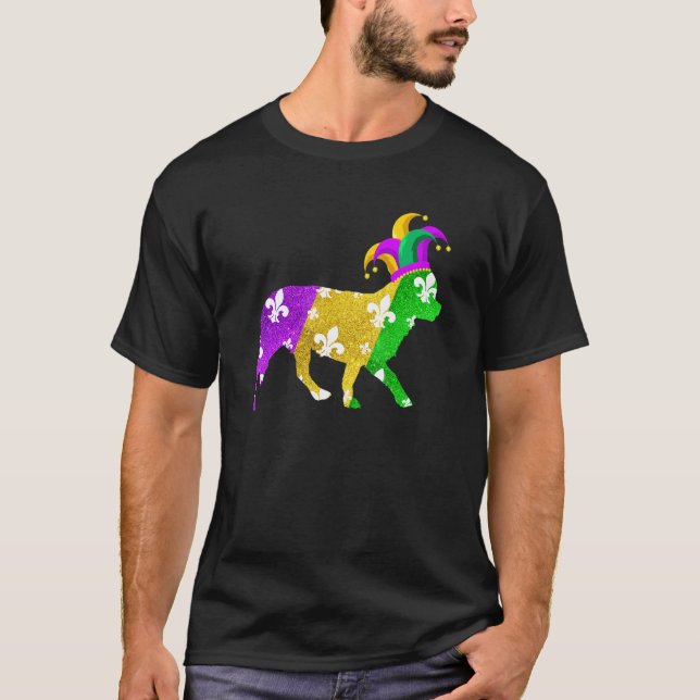 Chihuahua Dog Mardi Gras Carnivals Funny Puppy Lov T-Shirt (Front)