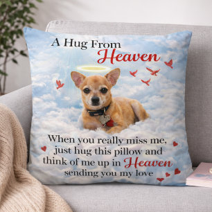 Chihuahua Dog Memorial Pet Loss Sympathy Throw Pillow