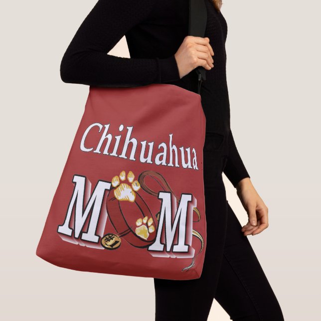 Chihuahua Dog Mom Crossbody Bag (Close Up)