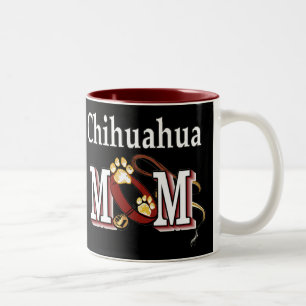 Chihuahua Dog Mom Gifts Two-Tone Coffee Mug