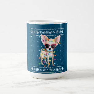 Chihuahua Dog Mom Women Christmas Ugly Sweater Coffee Mug