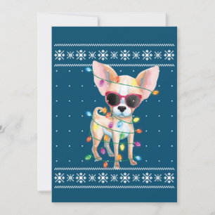 Chihuahua Dog Mom Women Christmas Ugly Sweater Invitation
