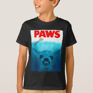 Chihuahua dog paws cute movie poster pet funny Chi T-Shirt