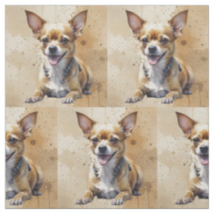 Chihuahua dog pet animal fabric