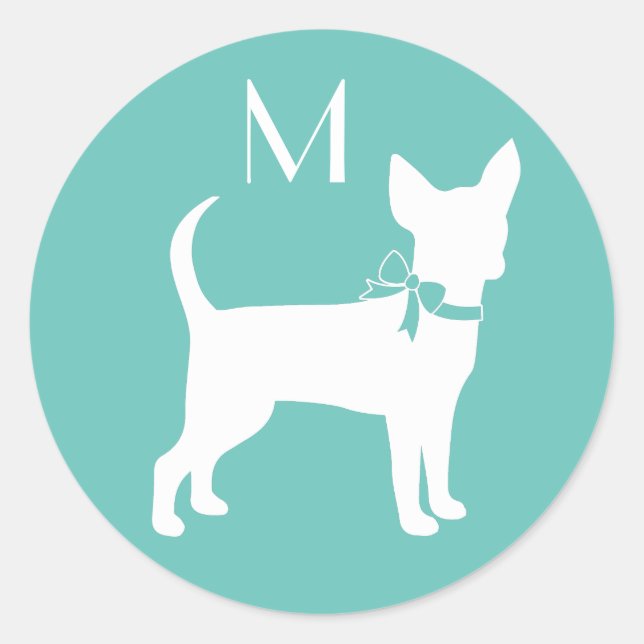 Chihuahua Dog Puppy Classic Round Sticker (Front)