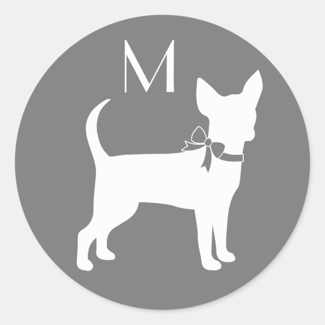 Chihuahua Dog Puppy Classic Round Sticker (Front)