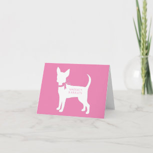 Chihuahua Dog Puppy Note Card