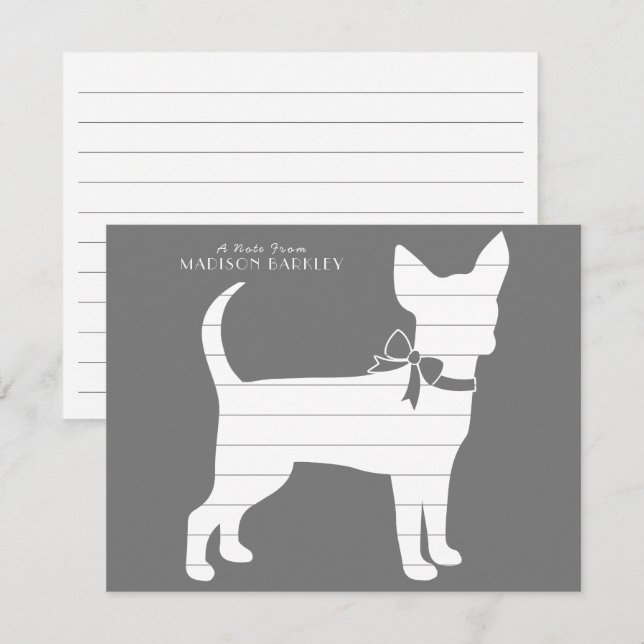 Chihuahua Dog Puppy Thank You Card (Front/Back)