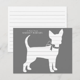 Chihuahua Dog Puppy Thank You Card