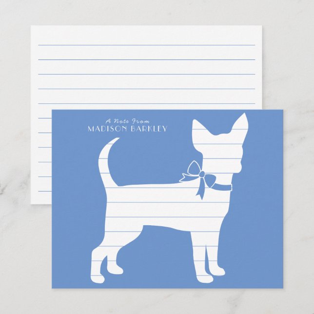 Chihuahua Dog Puppy Thank You Card (Front/Back)