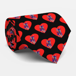 Chihuahua Dog Red Valentine’s Day Heart Tie