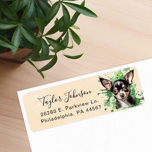 Chihuahua Dog Return Address Label