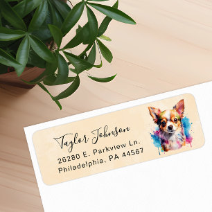 Chihuahua Dog Return Address Label