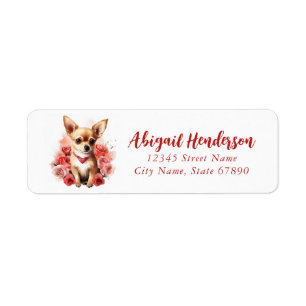 Chihuahua Dog Return Address Labels