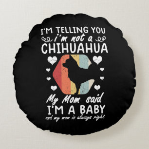 Chihuahua dog round pillow