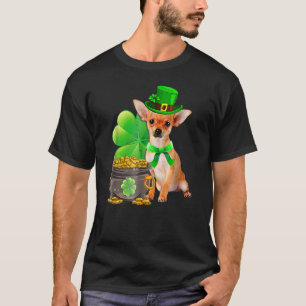 Chihuahua Dog Shamrock St Patricks Day Dog Irish T-Shirt