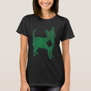 Chihuahua Dog Shamrock St Patrick's Day Saint Padd T-Shirt