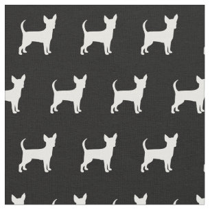 Chihuahua Dog Silhouette Pet Fabric