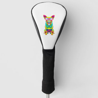 Chihuahua Dog Sunglasses Pop Art Golf Head Cover