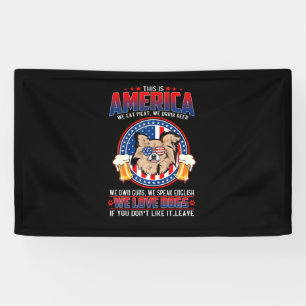 Chihuahua Dog This America 4Th Of July Banner