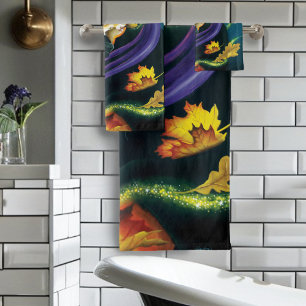Chihuahua Dog Witch Halloween Bath Towel Set