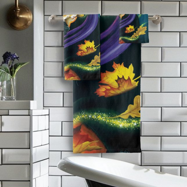 Chihuahua Dog Witch Halloween  Bath Towel Set (Creator Uploaded)