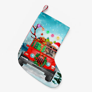 Chihuahua dog with Christmas gifts Small Christmas Stocking