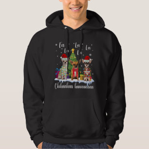 chihuahua dog xmas fa la la la funny ugly christma hoodie
