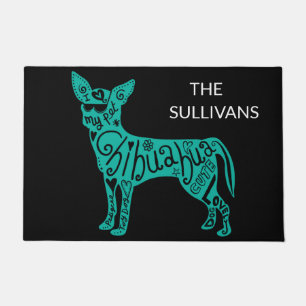 "CHIHUAHUA" DOOR MAT PERSONALIZED.