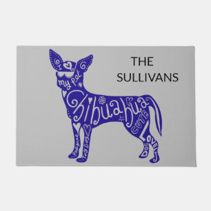 "CHIHUAHUA" DOOR MAT PERSONALIZED.