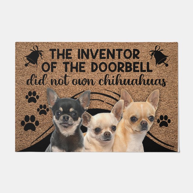 Chihuahua Doormat, Chihuahua Lover Welcome Mat (Front)