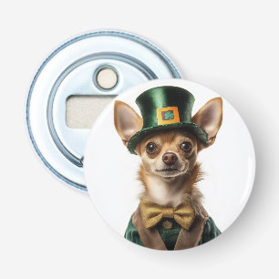 Chihuahua Dressed Leprechaun St. Patrick’s Day Bottle Opener